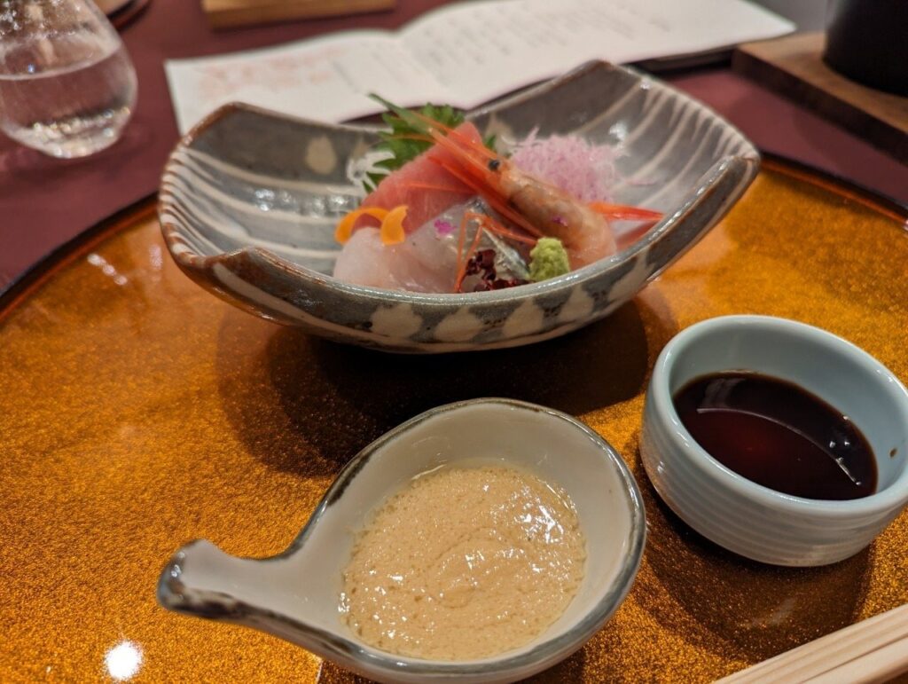 夕食のお造り
