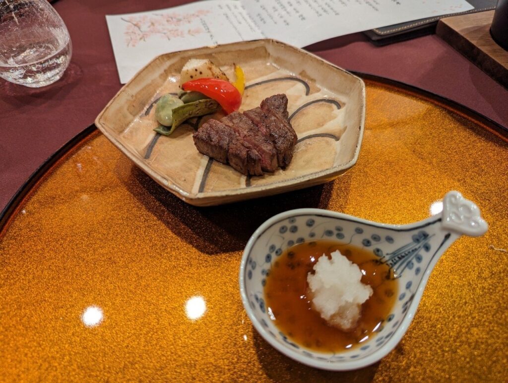 夕食のお肉料理
