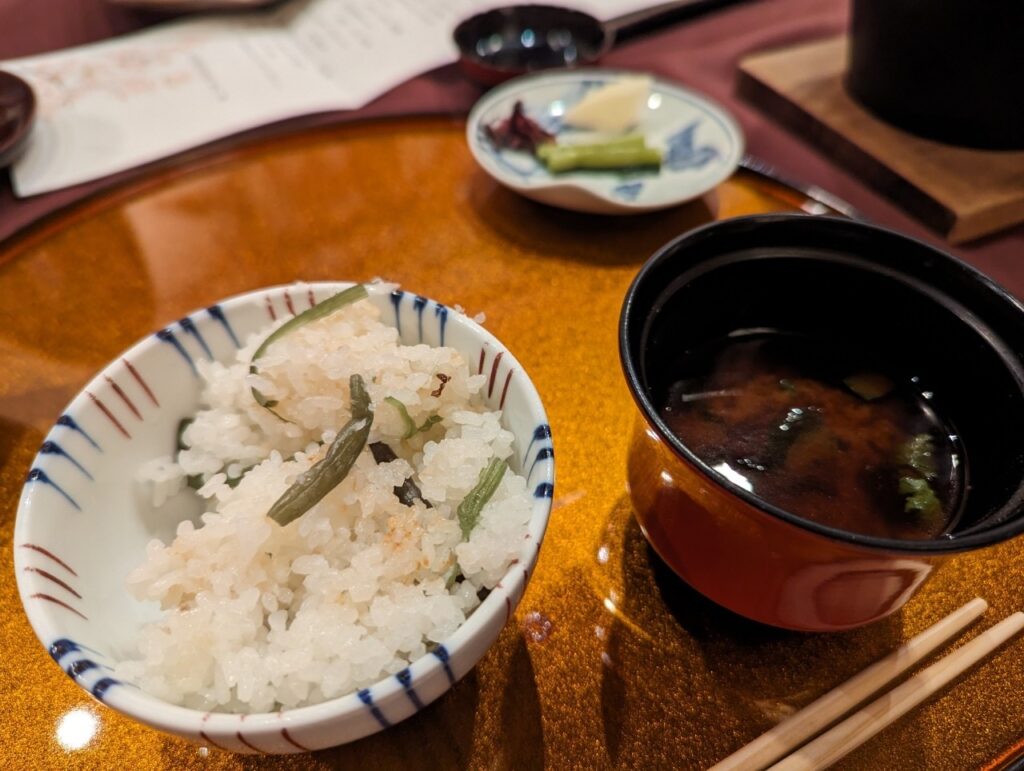 夕食のデザート