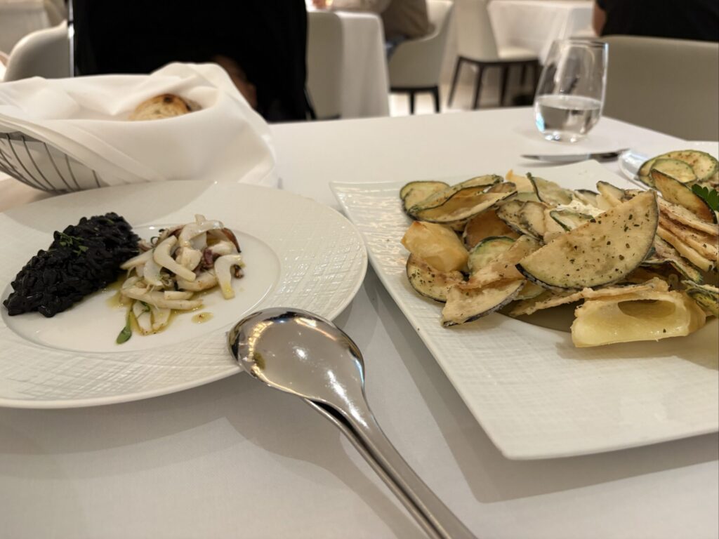 Milosでのランチの料理